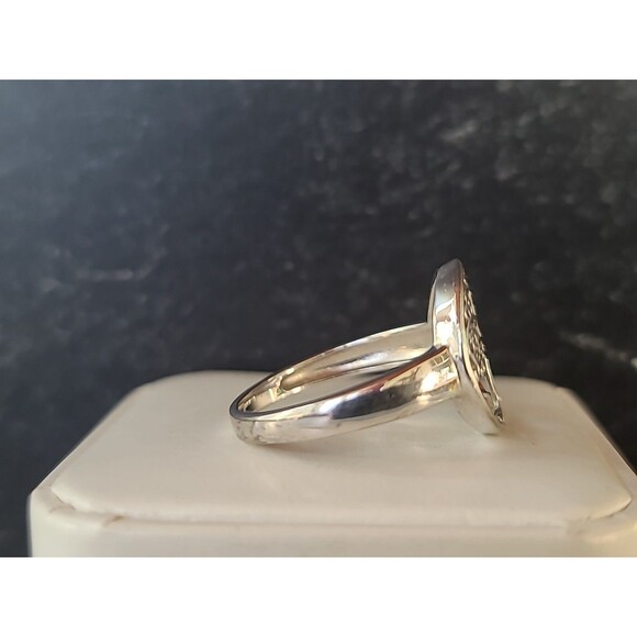 925 Sterling Silver Tree Of Life Ring, Size US 10.5, Vintage - Picture 6 of 10
